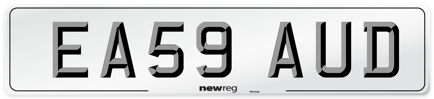 EA59 AUD Number Plate from New Reg